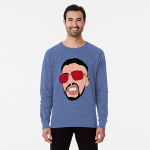 Bad bunny Lightweight Pullover Sweatshirt