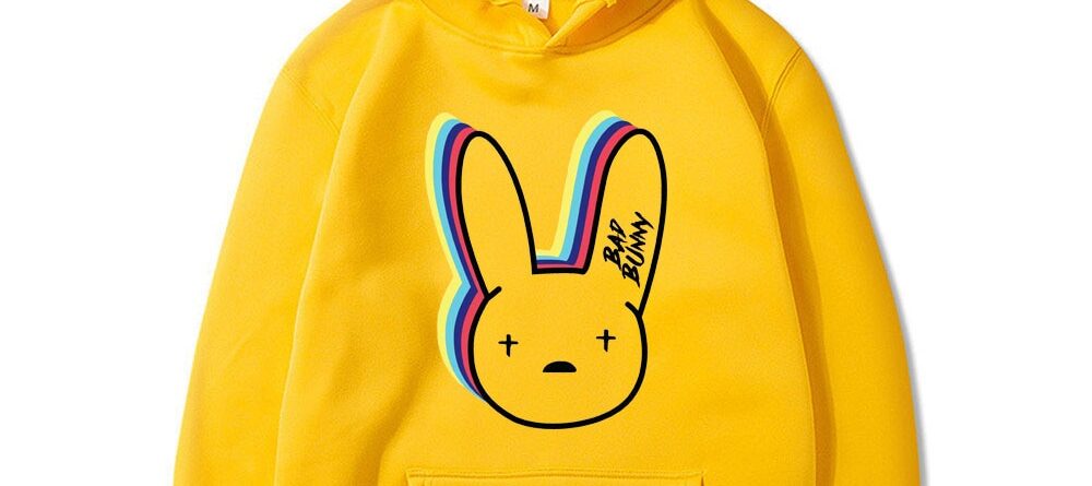 bad bunny logo hoodie