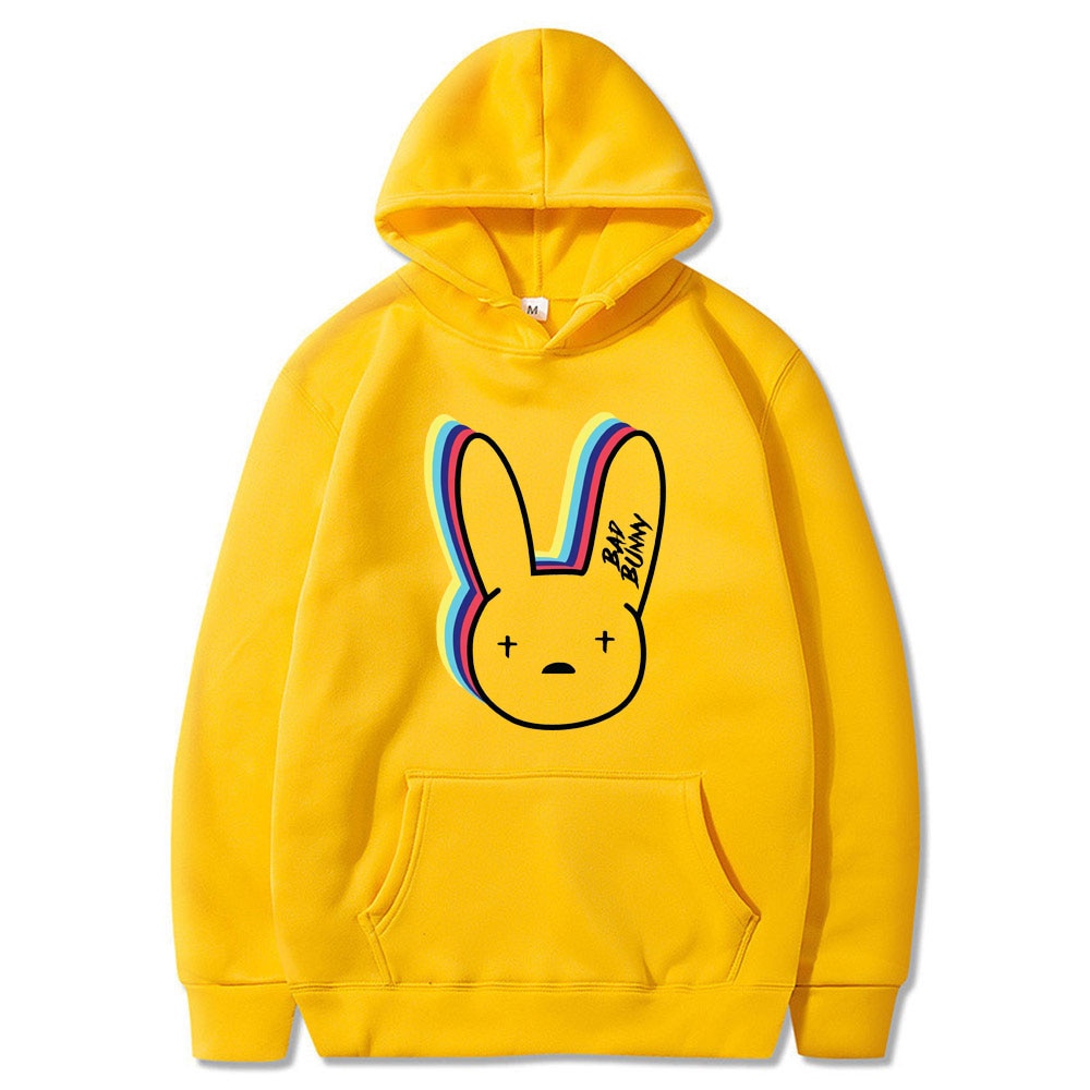 bad bunny logo hoodie